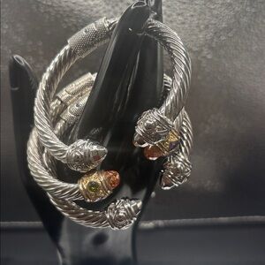 Silver and Gemstone Women's  Set 98.00 Each Citrine With Amethyst & Ruby